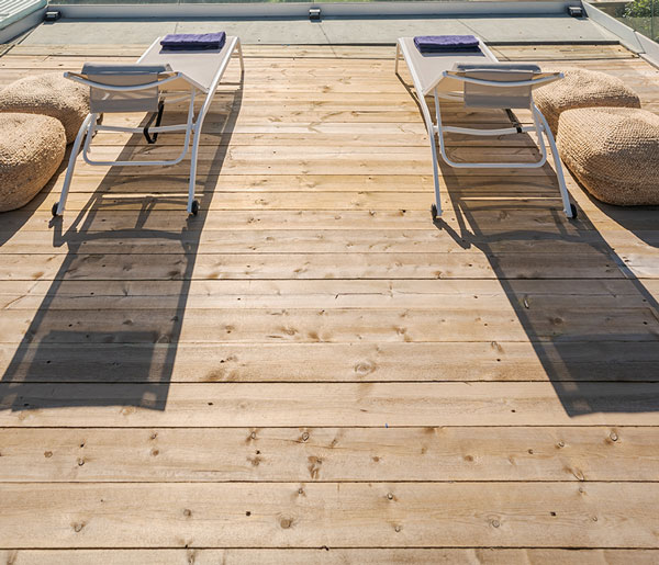 Portfolio der Holzwerkstatt - Hier ein Sonnendeck aus Holz