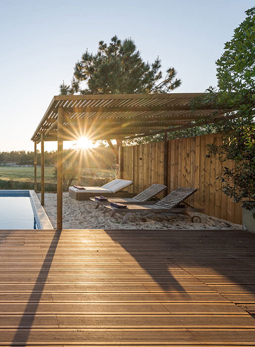 Maßangefertigte Pergola vom Zimmerer